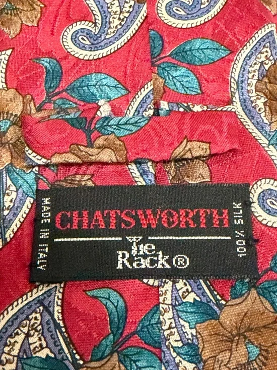 CHATSWORTH TIE RACK ITALY SILK TIE - Picture 2 of 7